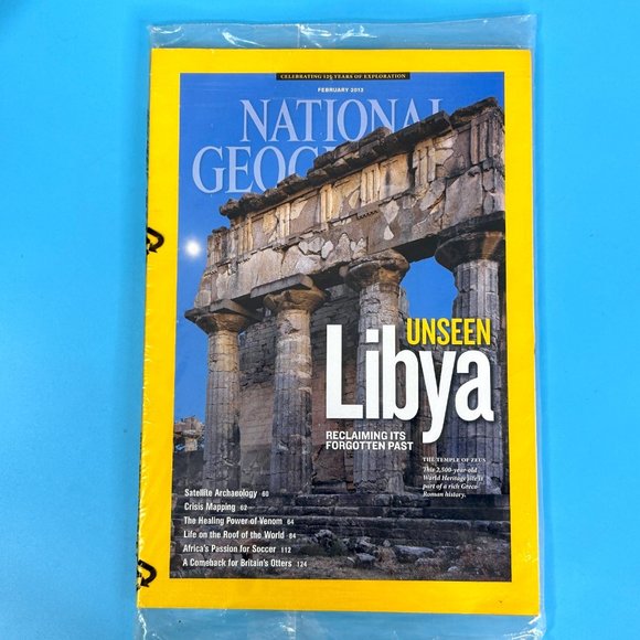 NEW SEALED National Geographic Magazine February 02 /‎ 2013 UNSEEN LIBYA - Picture 1 of 1